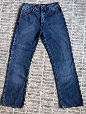 Vintage 90s Structure Men's Bootcut Jeans in Medium Blue - 33x32